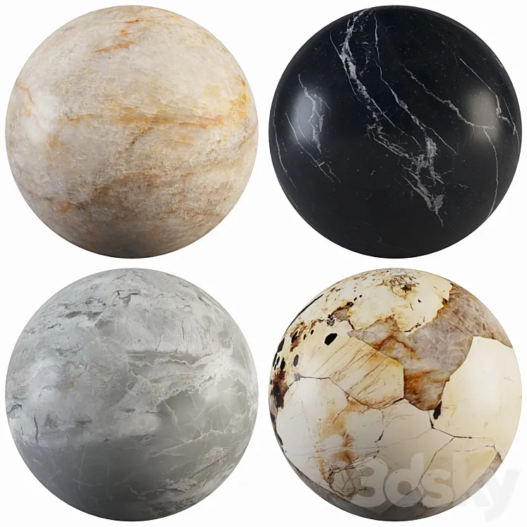 Collection Marble 51 3DS Max Model