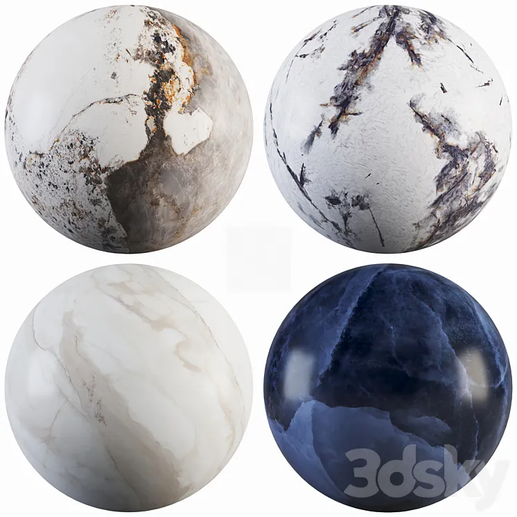Collection Marble 67 3DS Max Model