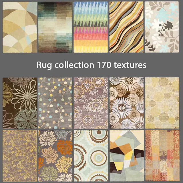 Collection of carpets 5 3DSMax File