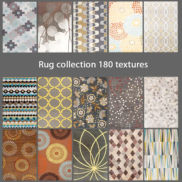Collection of carpets 6 3DSMax File