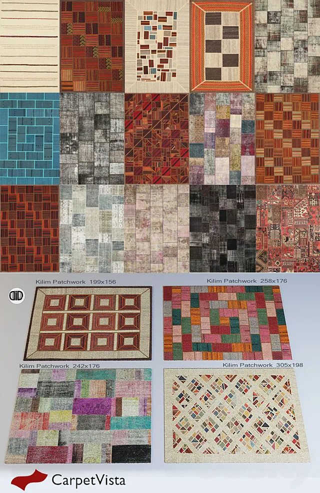 Collection of carpets Carpet vista 3DSMax File