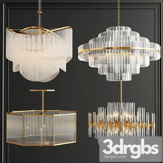 Collection of crystal chandelier 3dsmax Download