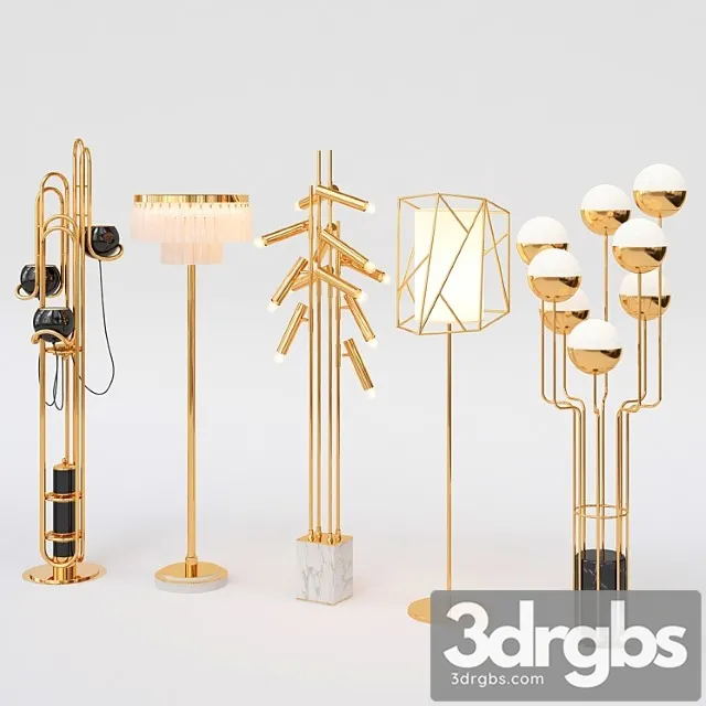 Collection of floor lamps