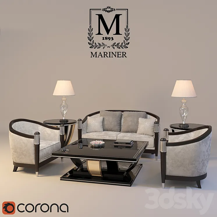 Collection of furniture MARINER 3DS Max
