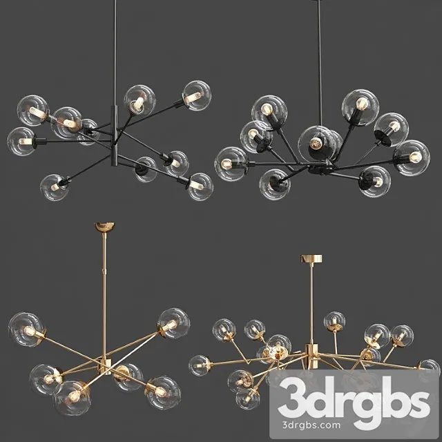 Collection of glass chandelier 2