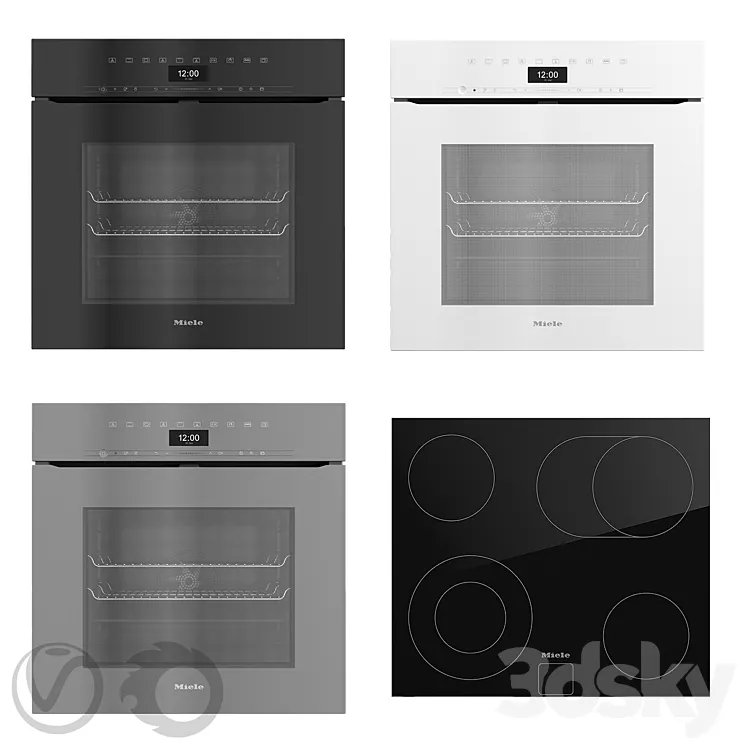 Collection of household appliances MIELE 18 3DS Max