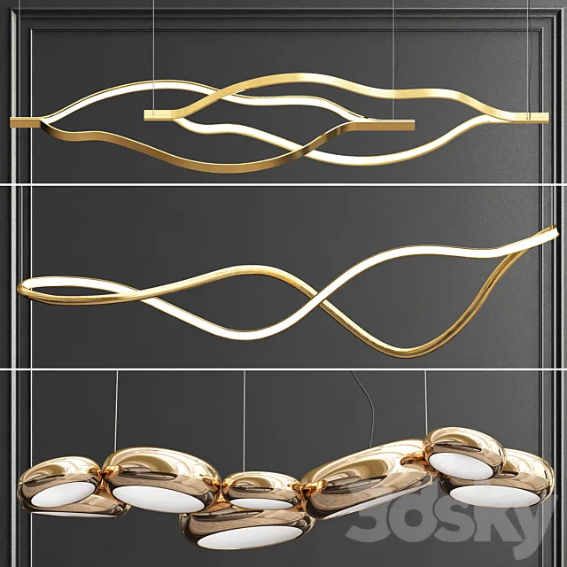 Collection of minimalist lightings 3DS Max Model