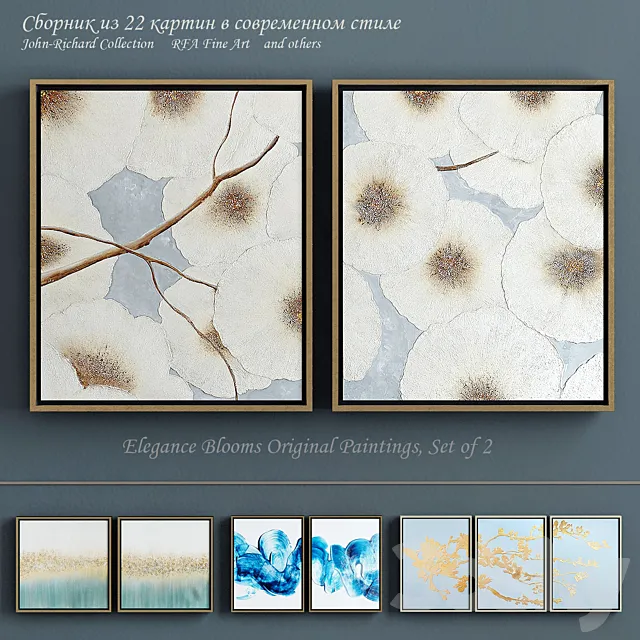 Collection of modern paintings (set-10) 3ds Max