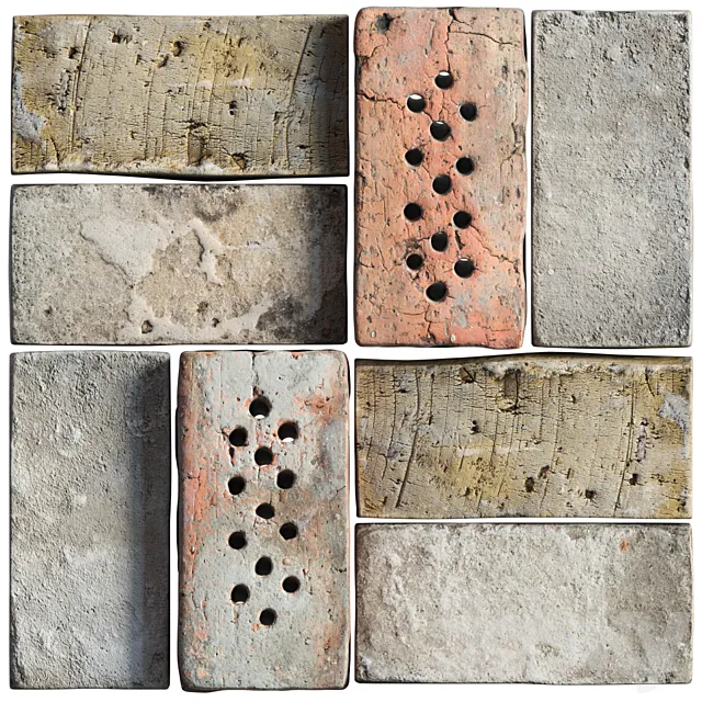 Collection of old bricks 3ds Max