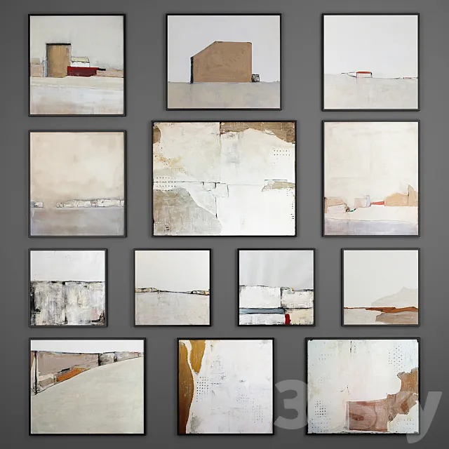 Collection of paintings 11 3DS Max Model