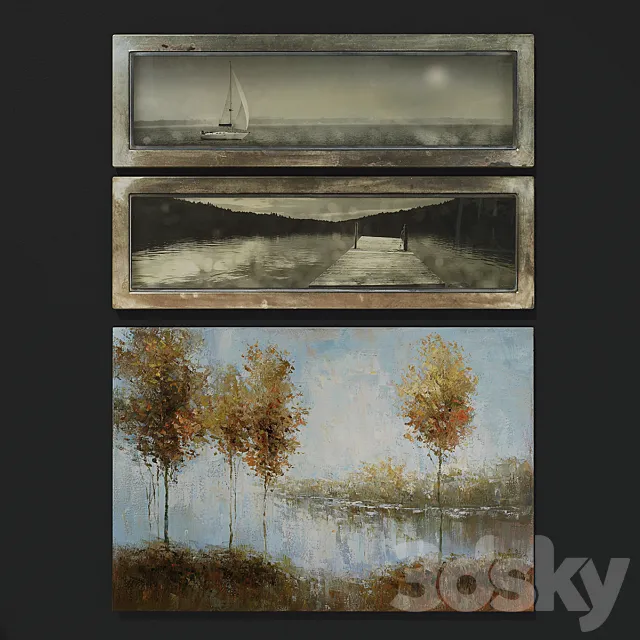 Collection of paintings 3DSMax File