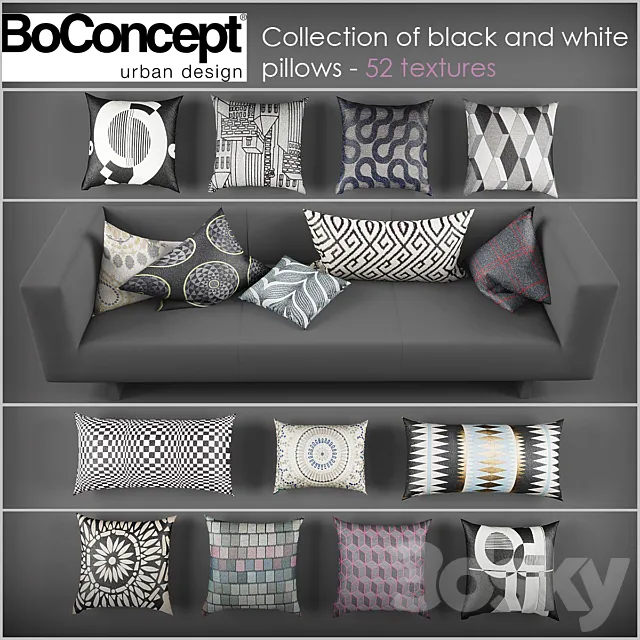 Collection of pillows # 2 from BoConcept 3DSMax File