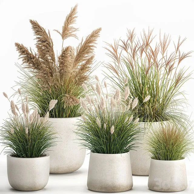 Collection of plants for landscape Set 1094 3dsMax Model