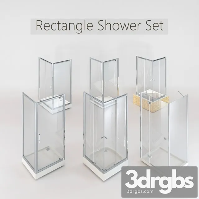 Collection Of Rectangular Shower Cabins 3dsmax Download