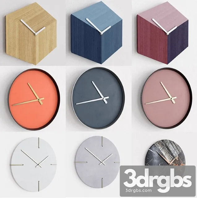 Collection of wall clocks bolia 3dsmax Download