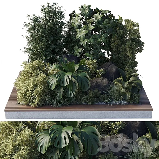 Collection outdoor indoor 101 pot plant 3DS Max Model