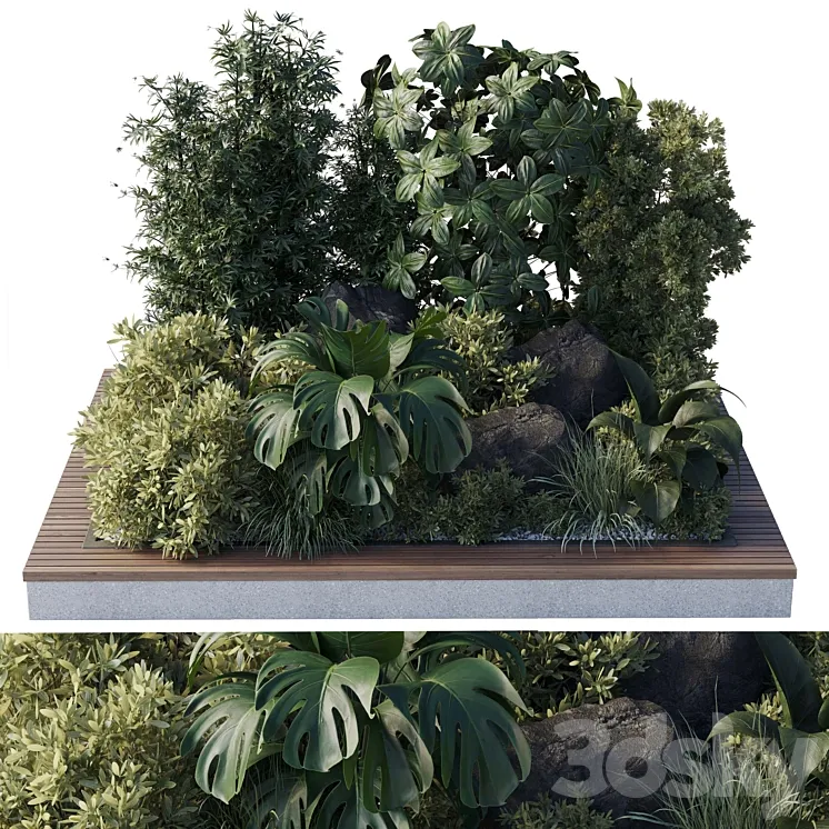 Collection outdoor indoor 101 pot plant 3DS Max