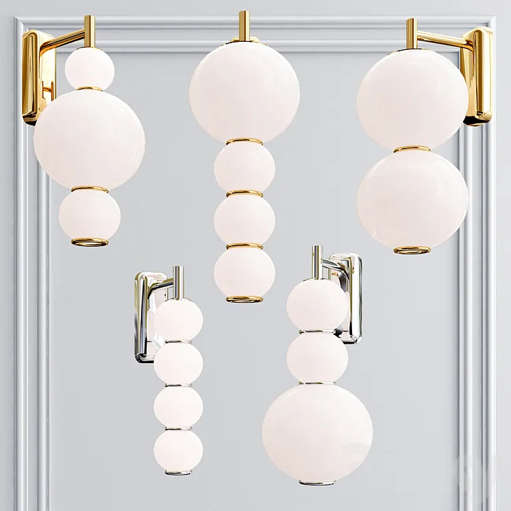 Collection pearls wall lamp 3DS Max
