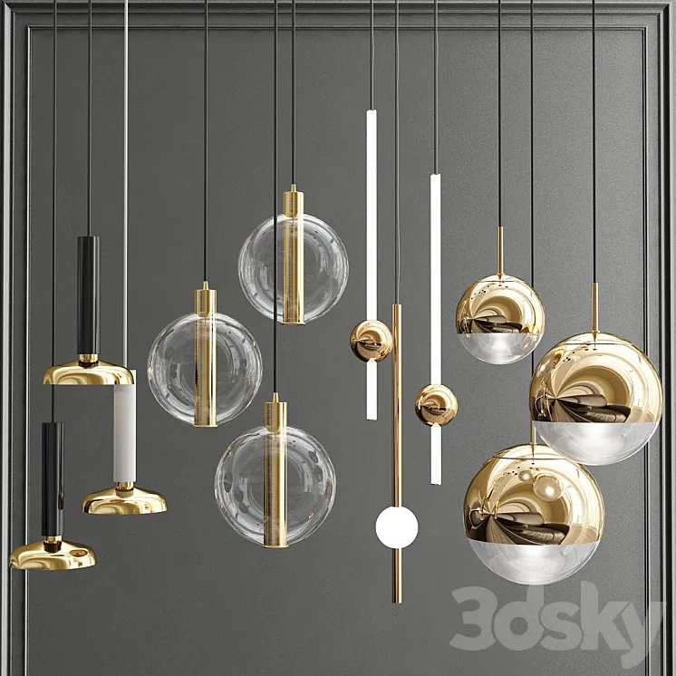 Collection Pendant Lights_11 3DS Max