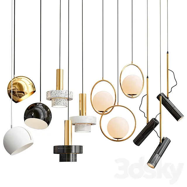Collection pendants 3DS Max Model