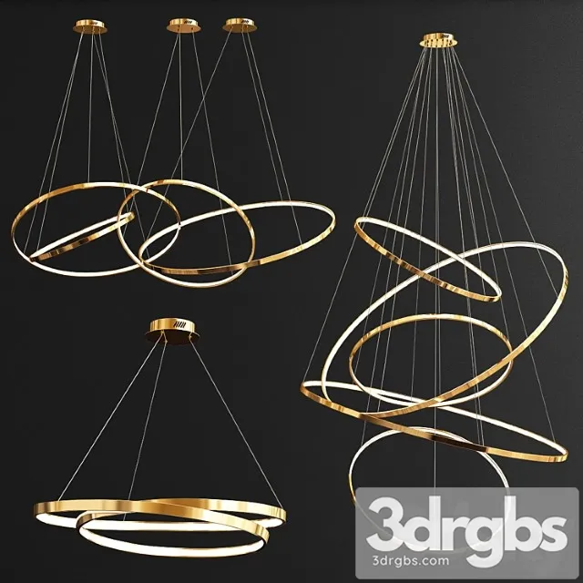 Collection ring chandeliers