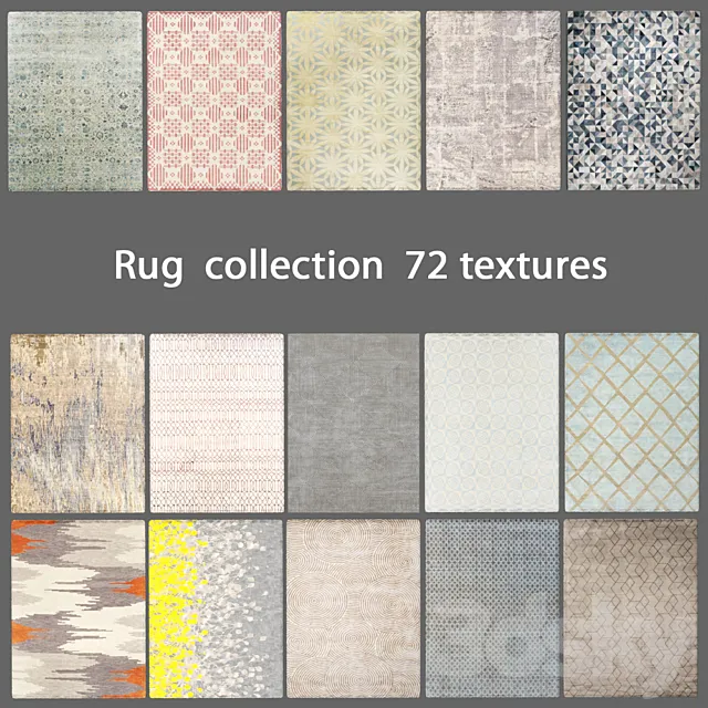 Collection rugs 4 3DSMax File