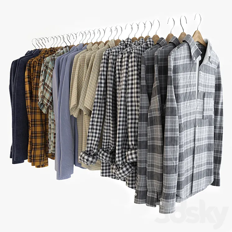Collection Shirts 3DS Max