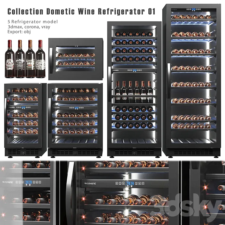 Collection Wine Refrigerator Dometic 3DS Max