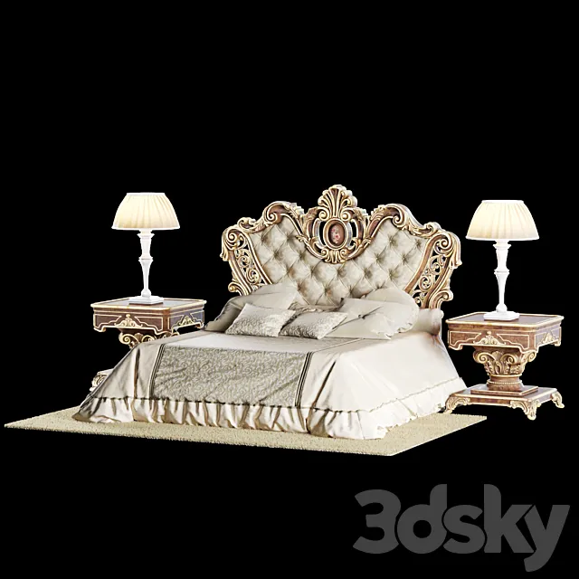 Collezione Imperiale Bed 3DS Max Model