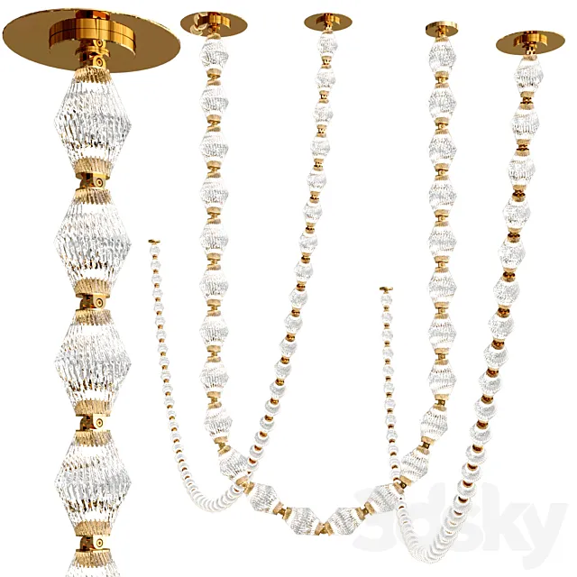 COLLIER chandelier collection 3DS Max Model