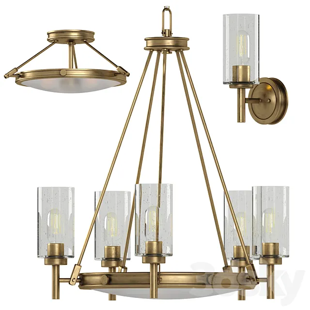 Collier Elstead lamp set 3DS Max Model