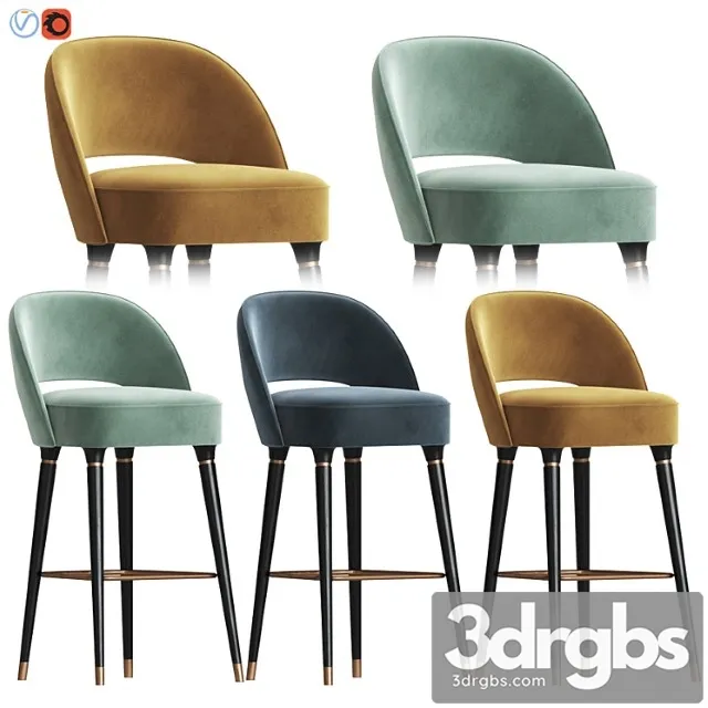 Collins bar chair essential home 2 3dsmax Download
