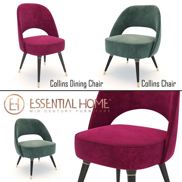 Collins Chair and Collins Dining chair 3dsMax Model