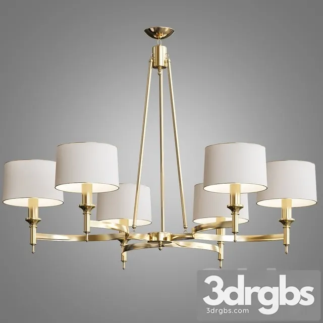 Collins Chandelier Aged Brass 3dsmax Download