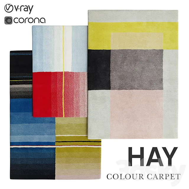 COLOR CARPET HAY DESIGN 3DS Max Model