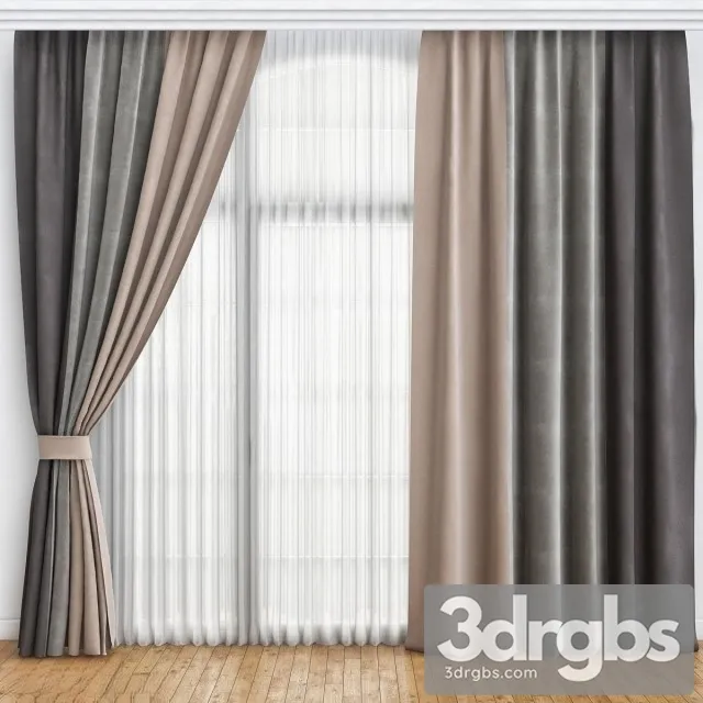 Color Felt Curtain 3dsmax Download