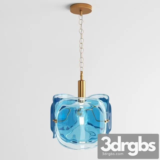 Colored glass pendant lamp lampatron trino 3dsmax Download