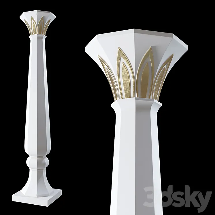 Column 003. Uzbek 3DS Max