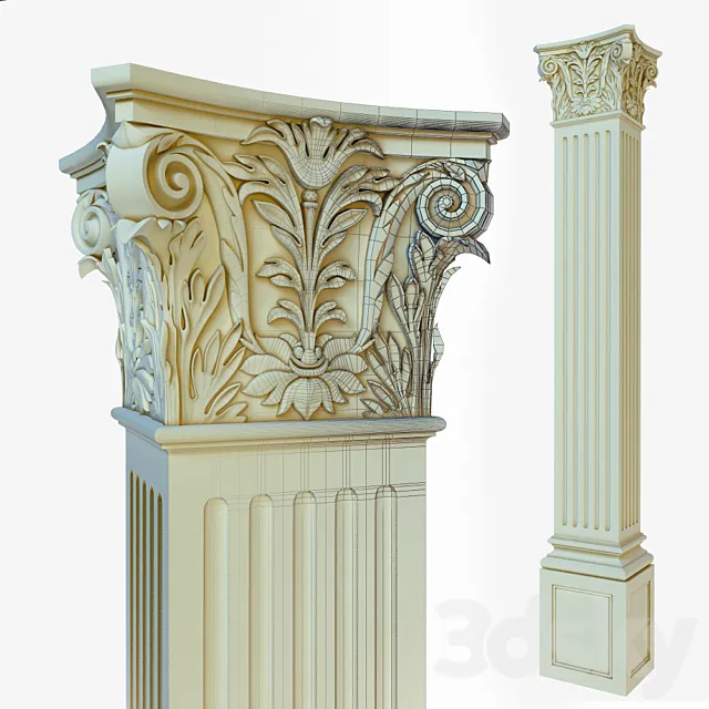 Column 3DS Max Model