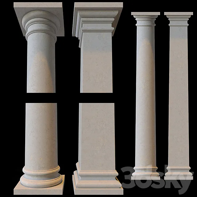 Column 3DS Max Model