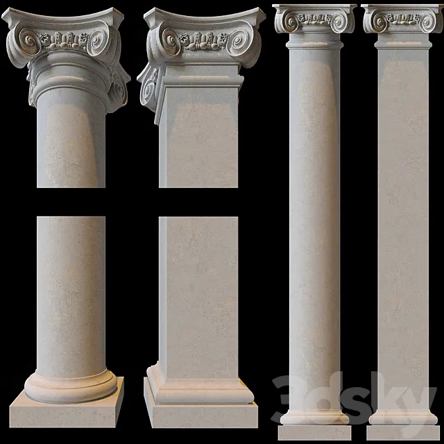 Column 3DS Max Model