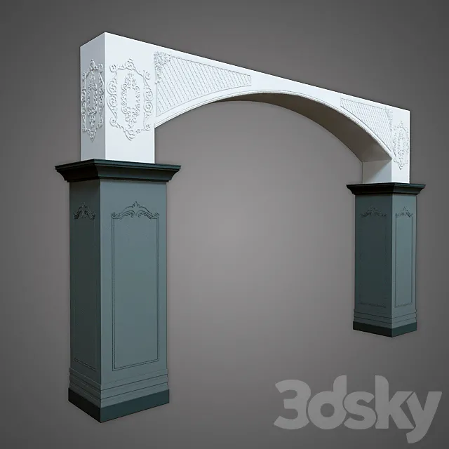 column belt 3DS Max Model