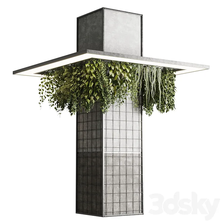 Column plant – pillar plant 05 3DS Max Model