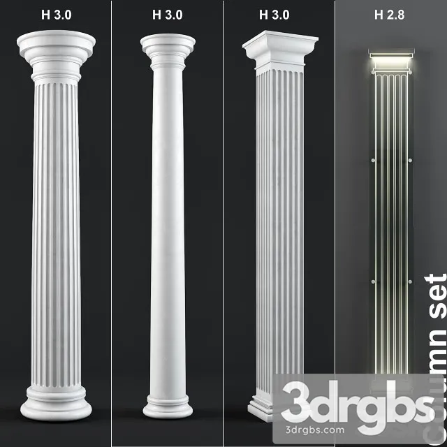 Column Set 4 3dsmax Download