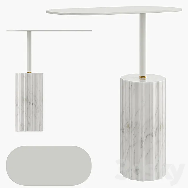 Column Side Table by Aparentment 3DS Max Model