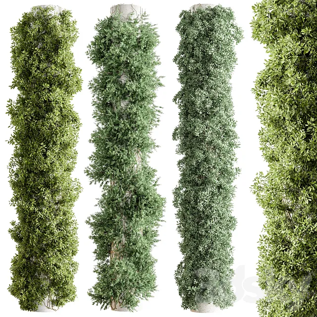 Column Vertical Garden – Wall Decor 93 3DS Max Model