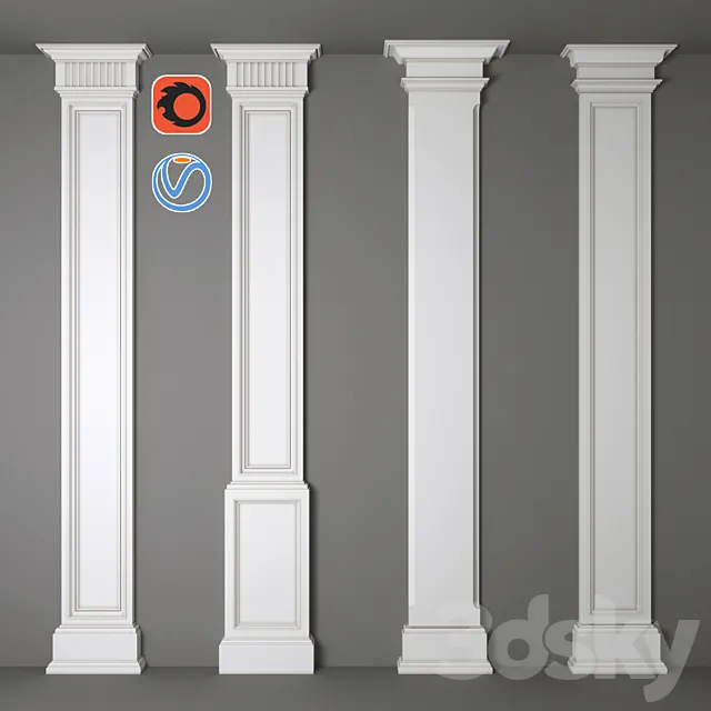 COLUMNS 3DS Max Model