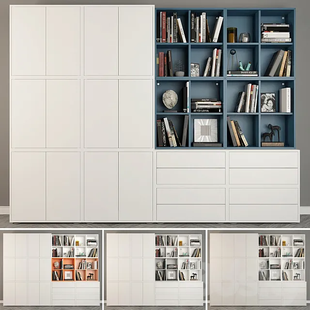 Combination of cabinets with adjustable legs Ikea. 3DSMax File