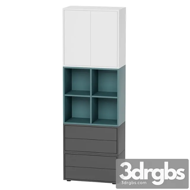Combined cabinet with legs 70x35x212 cm eket