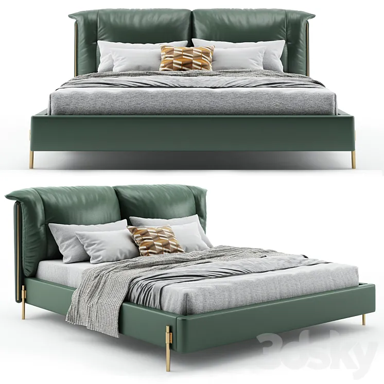 Comfort Bed 3DS Max Model